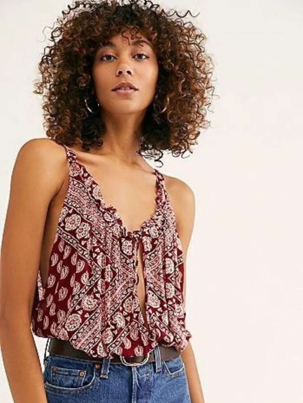 Free People Stay On The Line Bodysuit Top - Size X-Small/Small